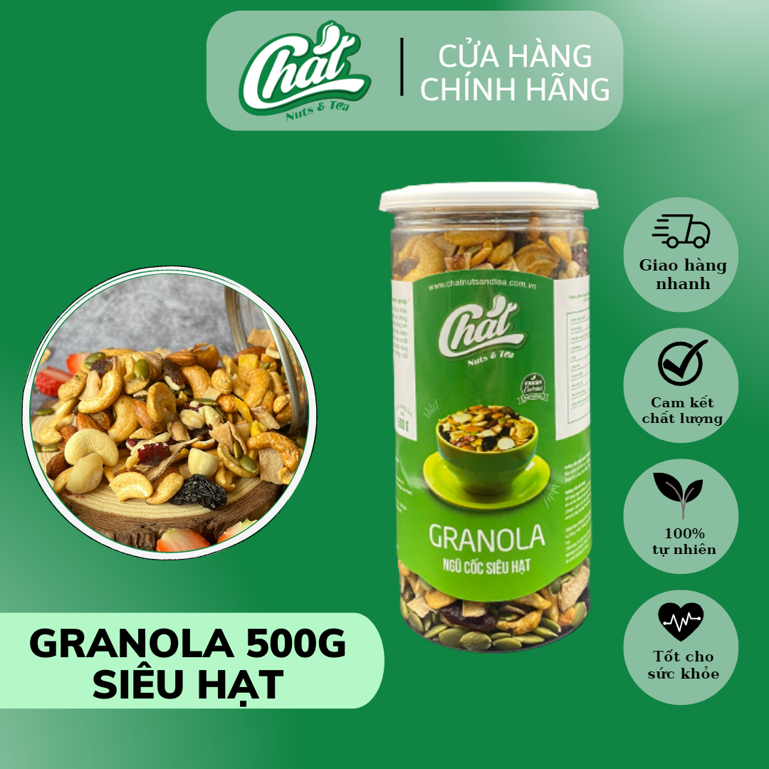 Ngũ cốc granola siêu hạt 500g